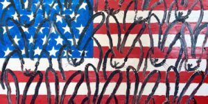 Hunt Slonem’s Flag Day